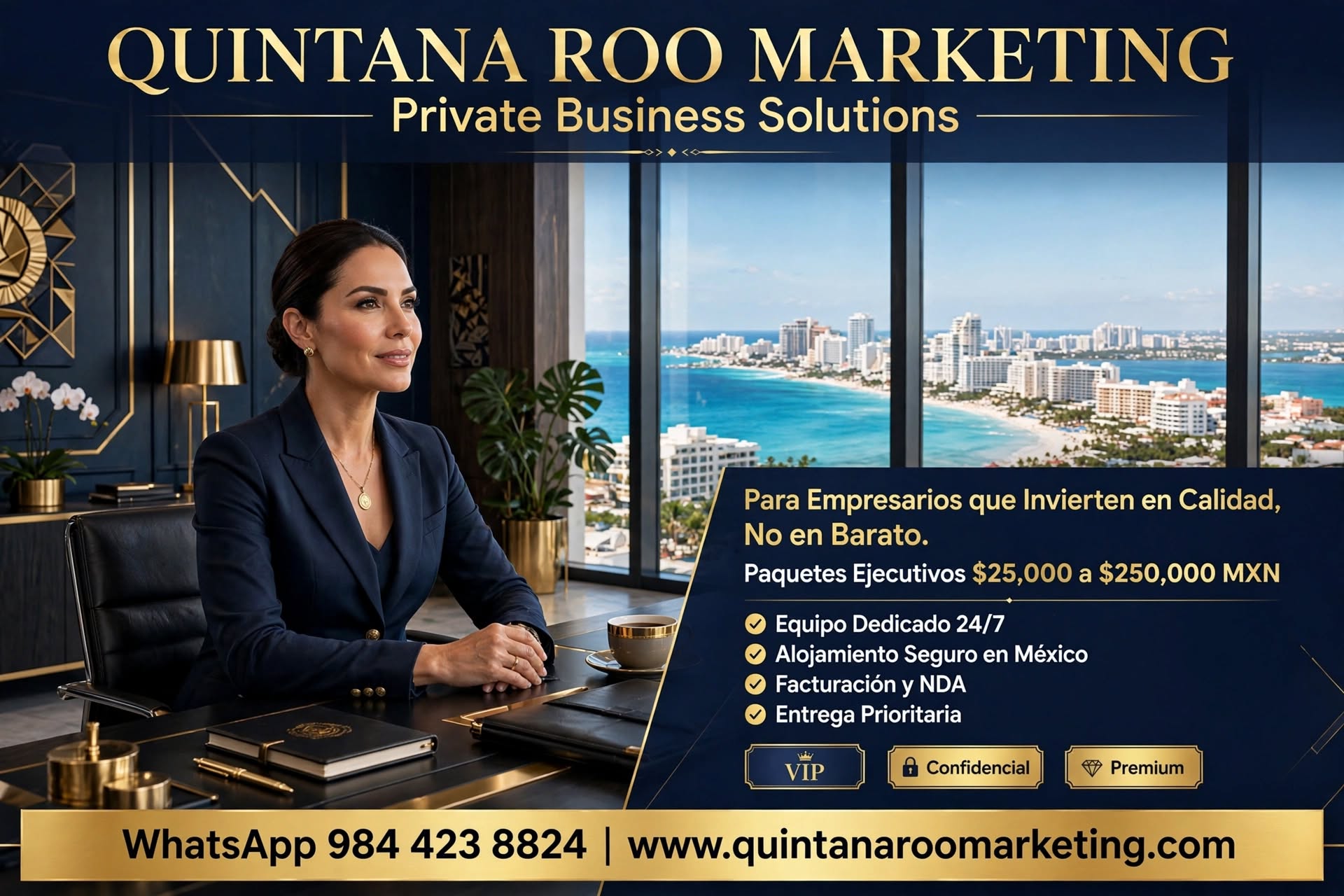 QUINTANA ROO MARKETING — decisiones de negocio con revisión primero