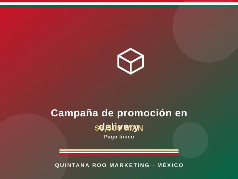 Campaña de promoción en delivery