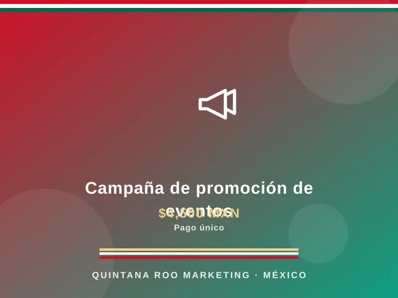 Campaña de promoción de eventos
