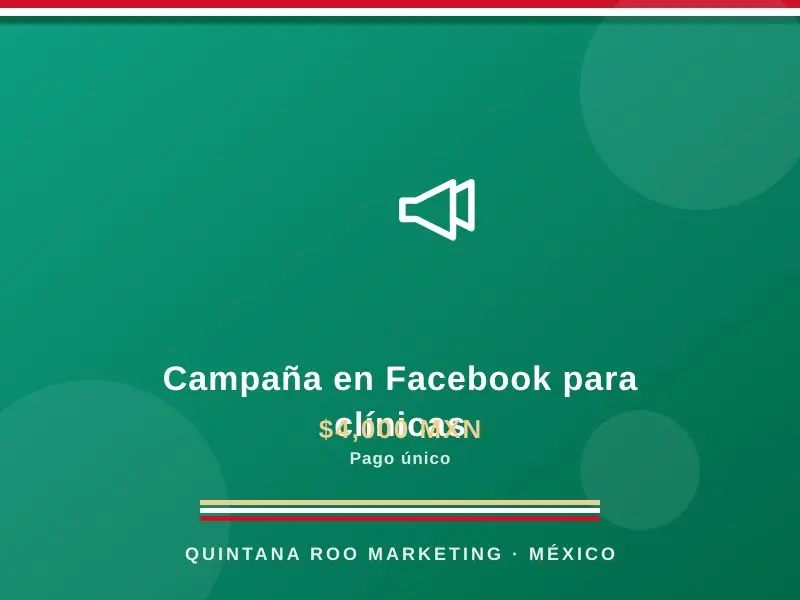 Campaña en Facebook para clínicas