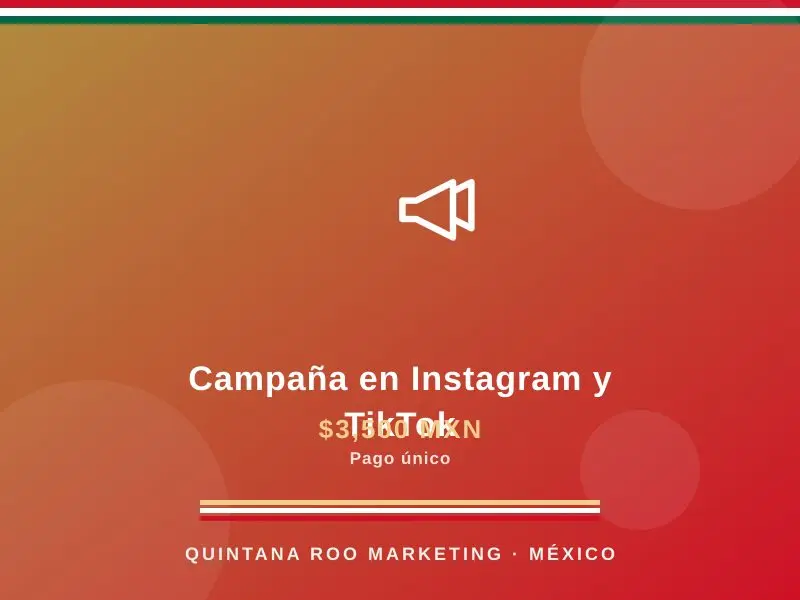 Campaña en Instagram y TikTok