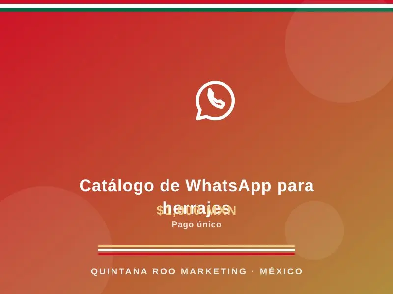 Catálogo de WhatsApp para herrajes