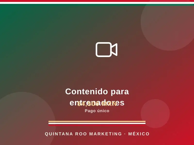Contenido para entrenadores
