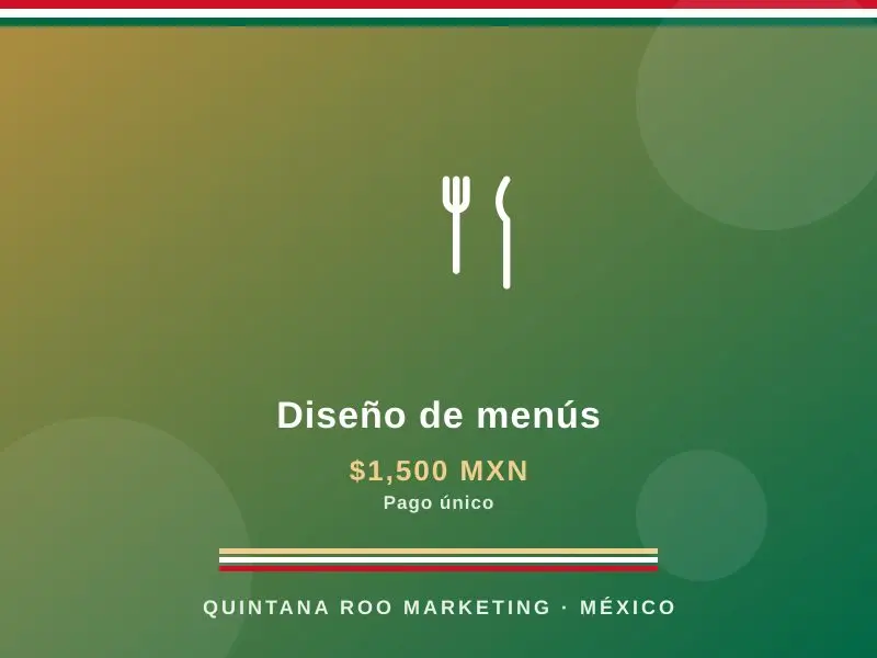 Diseño de menús