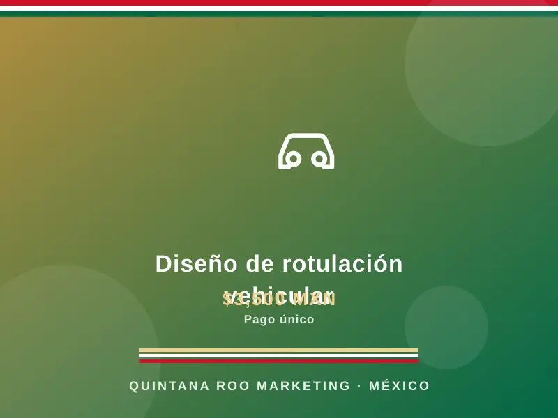 Diseño de rotulación vehicular