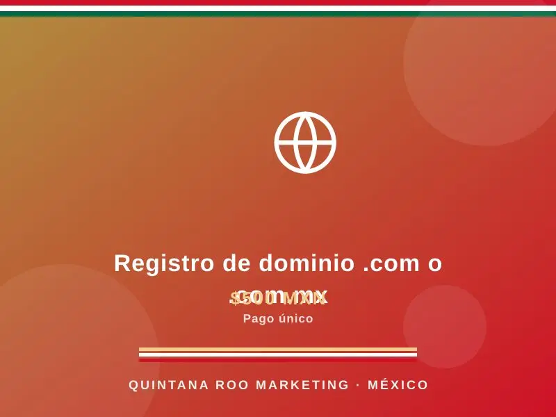 Registro de dominio .com o .com.mx