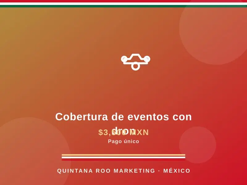 Cobertura de eventos con dron