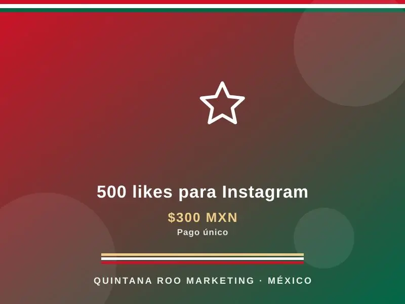 500 likes para Instagram