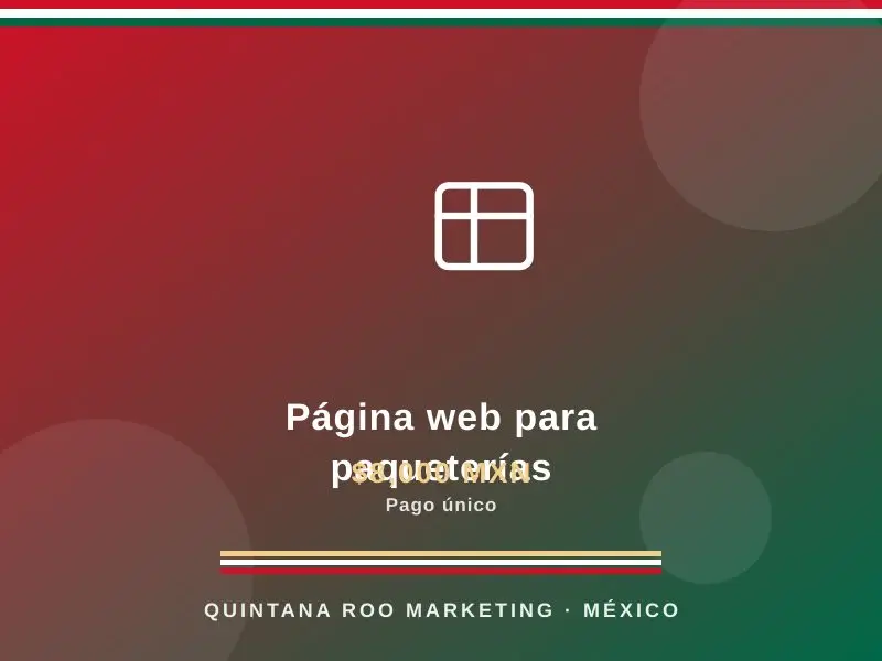 Página web para paqueterías