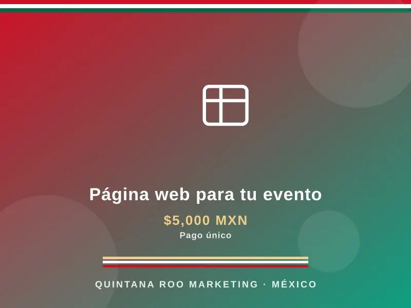 Página web para tu evento