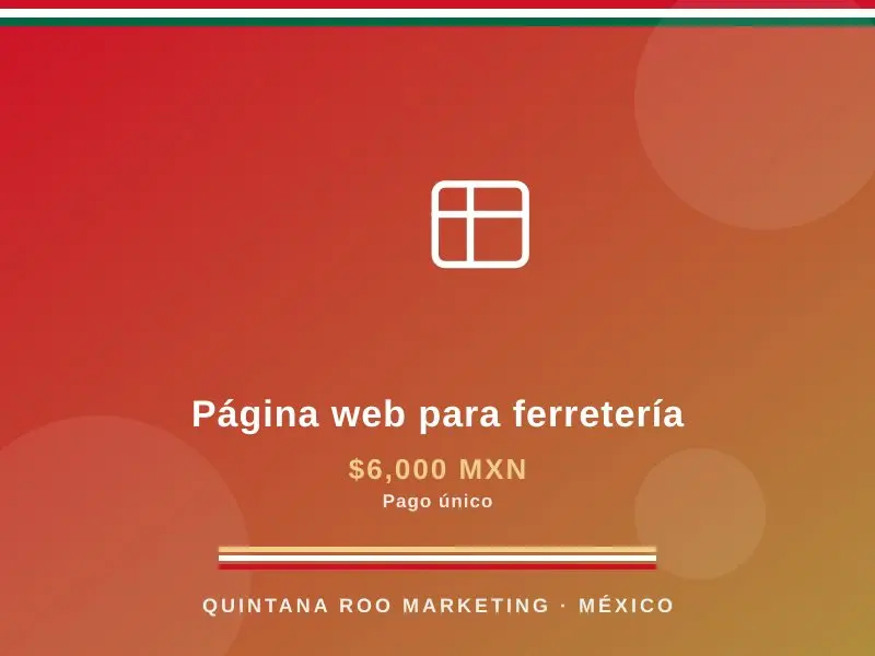 Página web para ferretería
