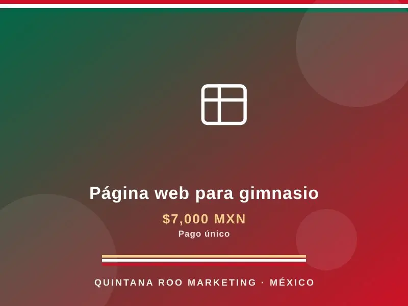 Página web para gimnasio