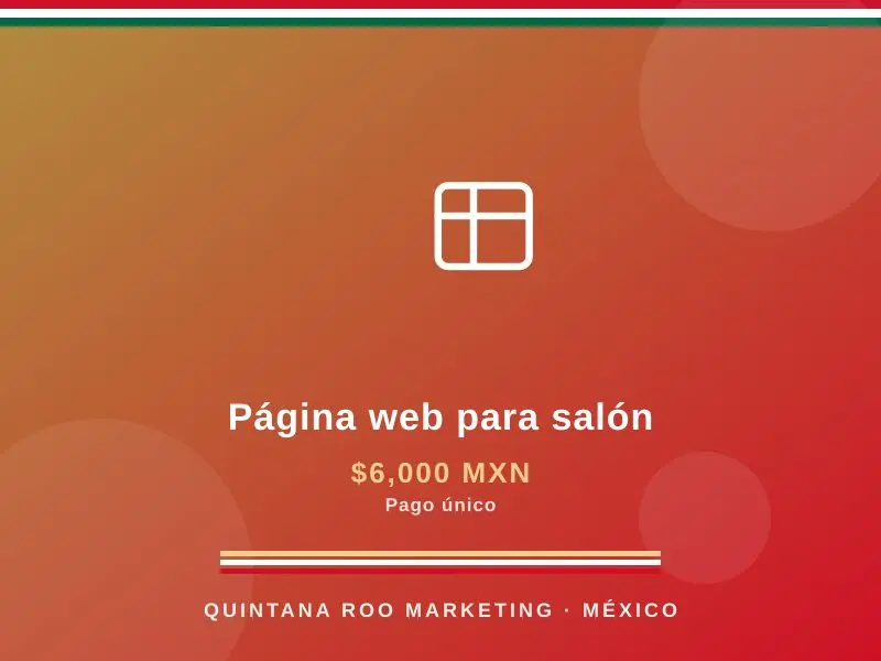 Página web para salón