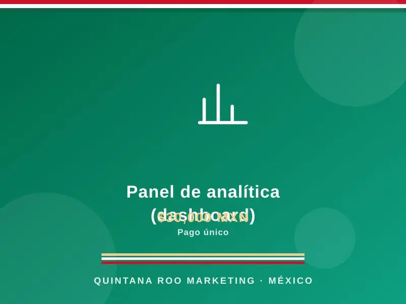 Panel de analítica (dashboard)