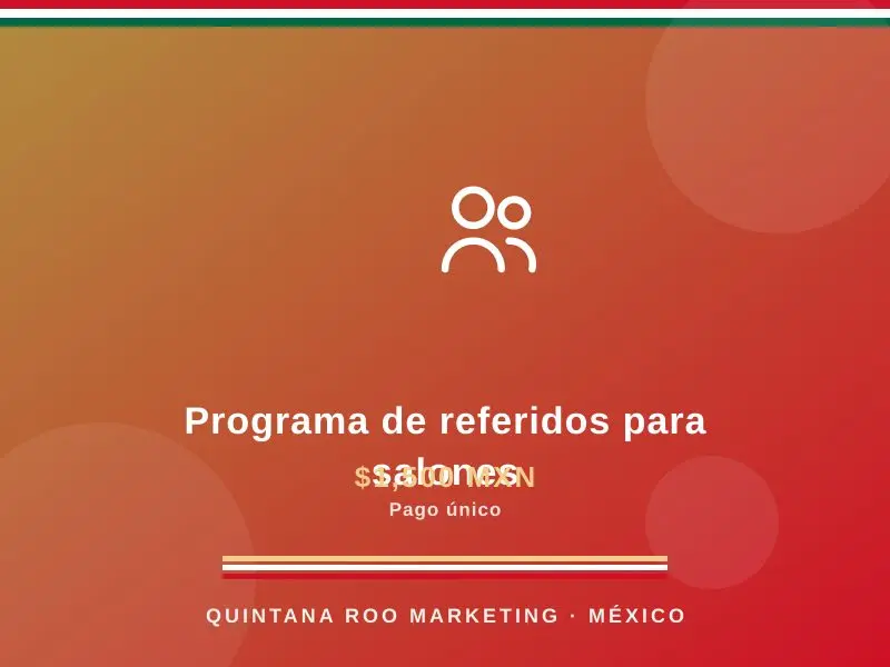 Programa de referidos para salones