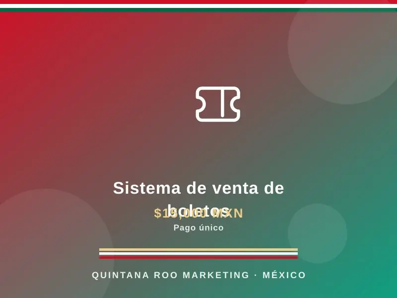 Sistema de venta de boletos