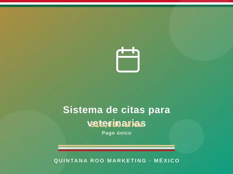 Sistema de citas para veterinarias