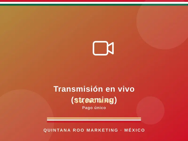 Transmisión en vivo (streaming)