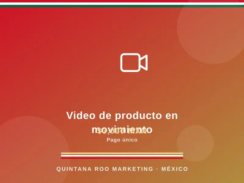 Video de producto en movimiento
