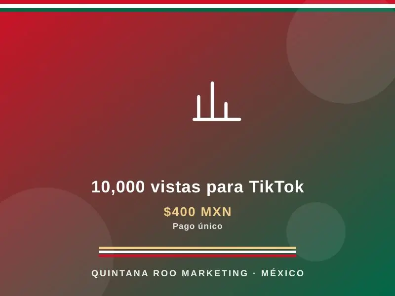 10,000 vistas para TikTok