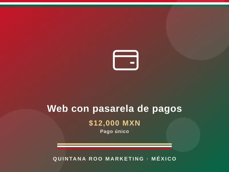 Web con pasarela de pagos