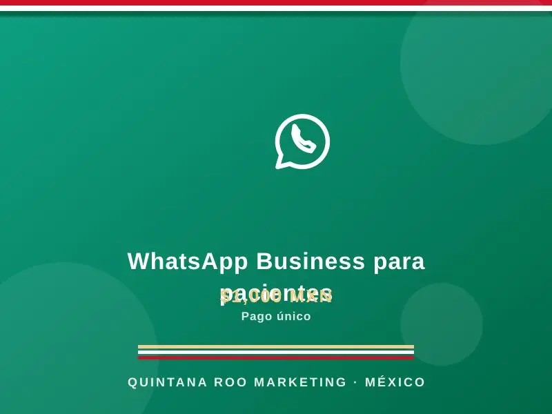 WhatsApp Business para pacientes